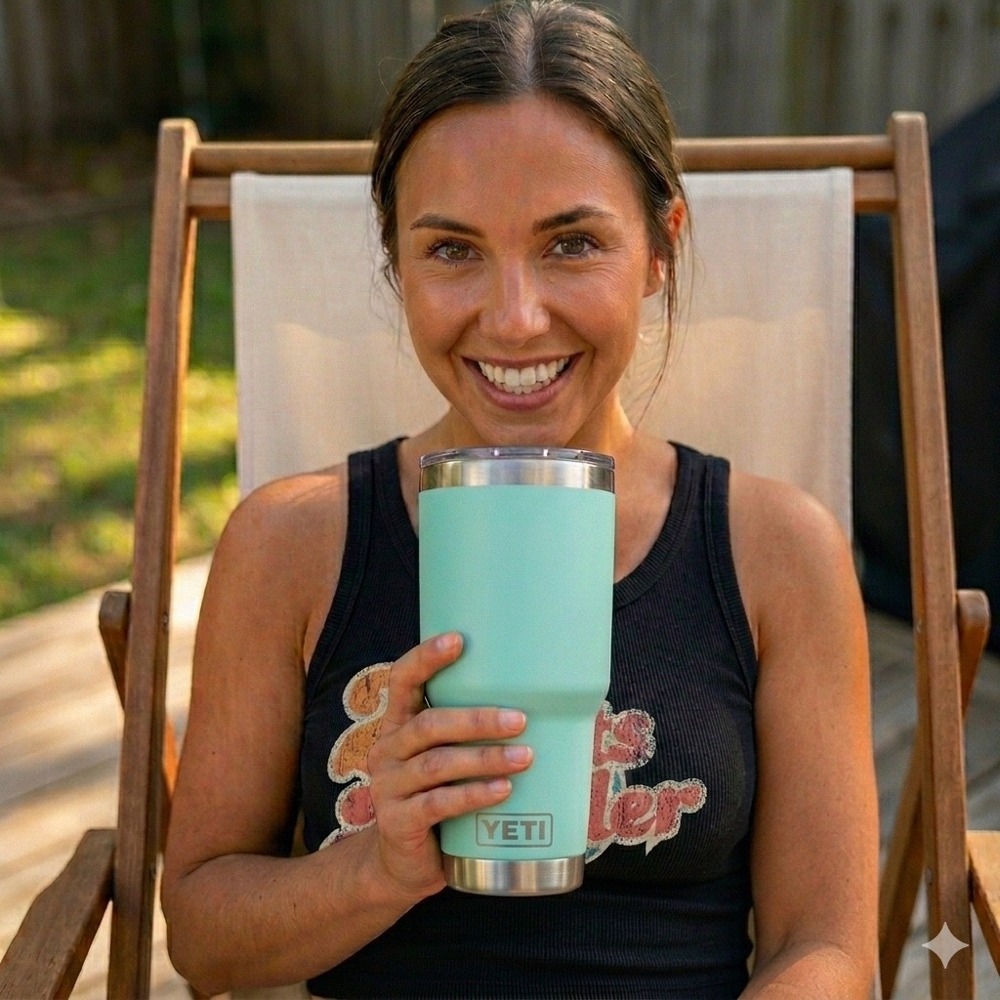 YETI Rambler Tumbler 30oz Seafoam MagSlider Lid 18/8 Stainless Steel **NEW**